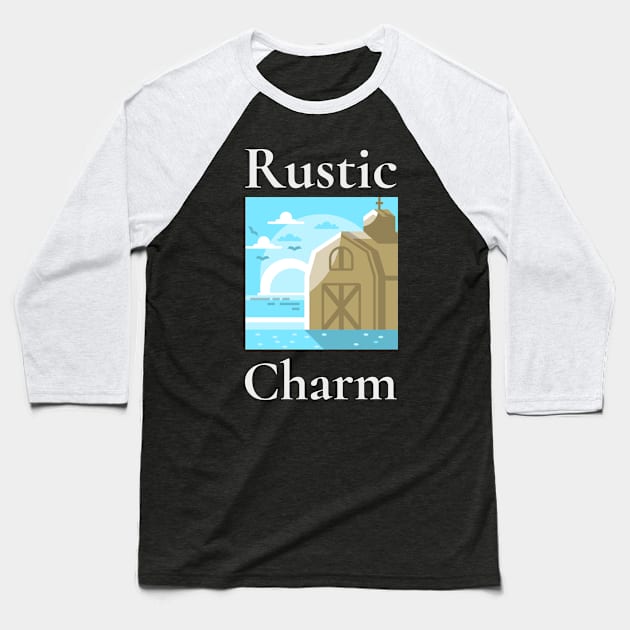 Rustic Charm Baseball T-Shirt by storeglow